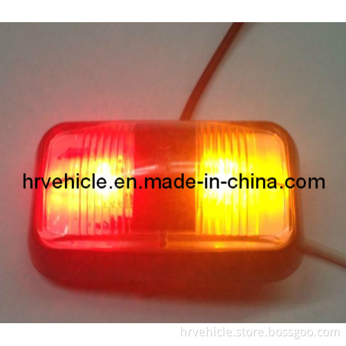 Amber/Red LED Marker Side Lamp for Trailer Truck